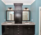 Master Bath Vanity in Chamblee Craftsman Home built by Atlanta Homebuilder Waterford Homes